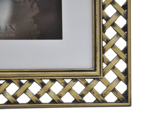 Mosiężna ramka na zdjęcia w formacie 10x15 cm - kolor stare złoto  - RM0946G