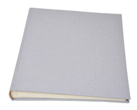 Album na zdjęcia do wklejania tradycyjny DBCL30 - LINEN ASH - Popielaty - 30 kart 60 stron - Kremowe karty