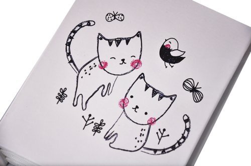 Album na 304 zdjęcia do wsuwania w rozmiarze 10x15 cm - 10x15/304 CAT - klejony - kotki 