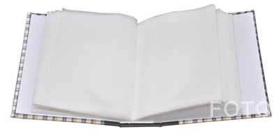 Album 10x15/100 9104 Shining Flowers - klejony - biało-granatowym