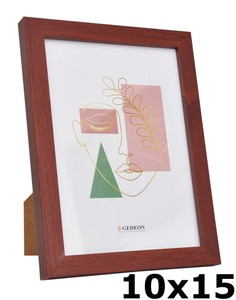 Ramka drewnopodobna - naturalna - format 10x15 cm- kolor mahoniowy - FH10