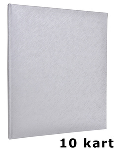 Album tradycyjny DBCS10 LOVE SILVER - 10 kart - srebrny - kremowe karty