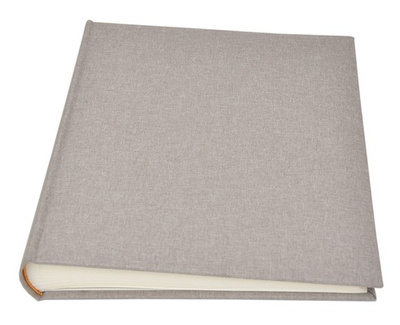 Album na zdjęcia do wklejania tradycyjny DBCL50 - LINEN BEIGE - Beżowy - 50 kart 100 stron - kremowe karty