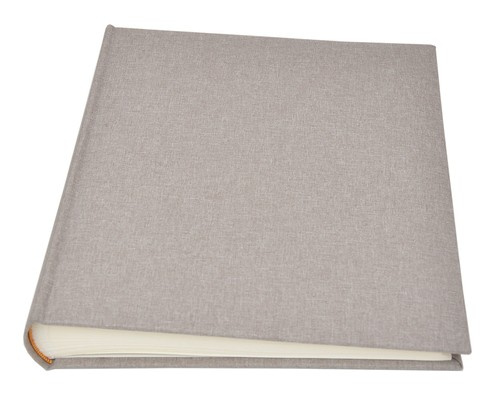 Album na zdjęcia do wklejania tradycyjny DBCL50 - LINEN BEIGE - Beżowy - 50 kart 100 stron - kremowe karty