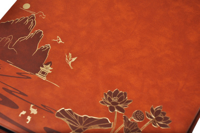 Wyrafinowany Album na 500 zdjęć do wsuwania w formacie 10x15 cm - 10x15/500 LOTUS POND BROWN- brązowy - ekoskóra
