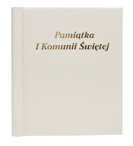 Album na zdjęcia pod folię magnetyczną 10 kart - 20 stron - Samoprzylepny DRS10 PK - Pamiątka I Komunii Świętej - kremowy - Komunia
