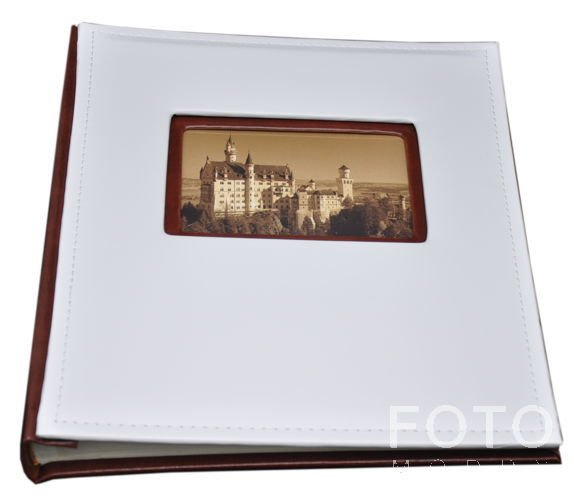 Album Tradycjny 20 kart Vista - Biało-brązowy - kremowe karty