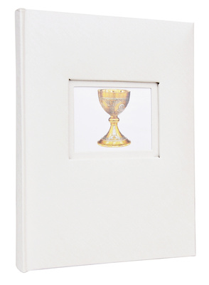 Album na zdjęcia na 50 zdjęć w rozmiarze 15x21 cm LOVE WHITE KOMUNIA - biały - KOMUNIJNY