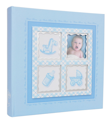 Dziecięcy Album na 200 zdjęć do wsuwania w rozmiarze 10x15 cm - 10x15/200- Niebieski - BABY6