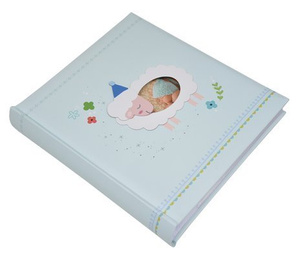 Album na 200 zdjęć w rozmiarze 13x18 cm - do wsuwania - album dziecięcy na urodziny - 2019 baby's heaven - niebieski 