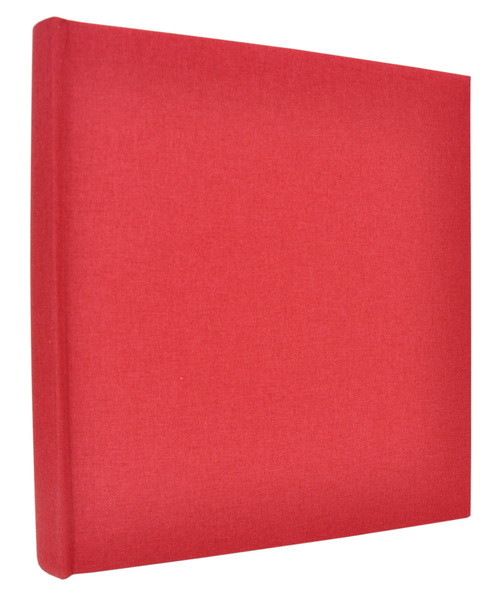 Album na zdjęcia do wklejania tradycyjny DBCL50 - LINEN MAGENTA- Czerwony - 50 kart 100 stron - Kremowe karty