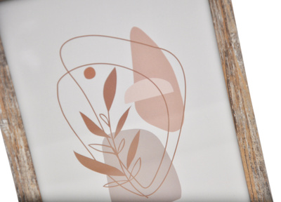 Ramka drewnopodobna - naturalna - format 15x21 cm- kolor naturalny postarzany - D2115