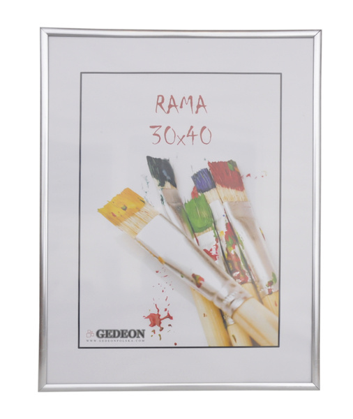 Ramka na zdjęcia plakat w rozmiarze 30x40 cm - Srebrna