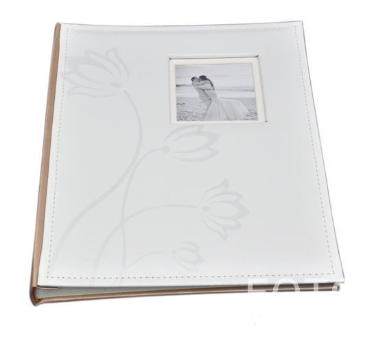 Album tradycyjny DBCS20 FLOWER - biały - kremowe karty