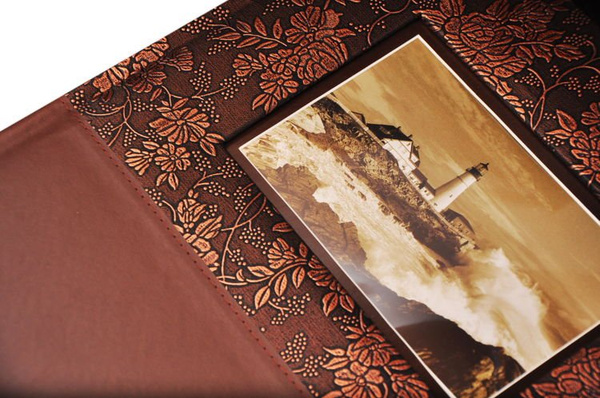 Duży Album Tradycjny SMART 50 kart - Miedziany - CZARNE KARTY