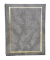 Album na 36 zdjęć w rozmiarze 13x18 cm do wsuwania 13x18/36 CLASSIC- szary - złota ramka