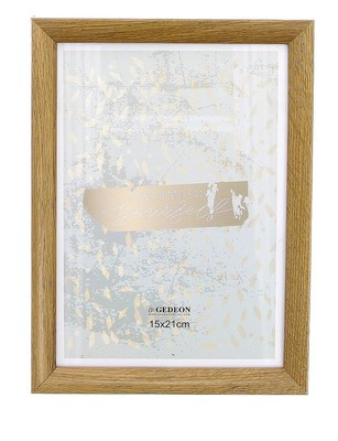 Ramka drewnopodobna - naturalna - format A4 21x29,7 cm- kolor naturalny - HB21