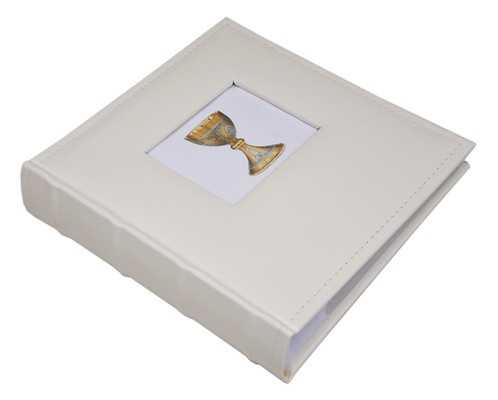 Album na zdjęcia w rozmiarze 10x15 cm - 200 zdjęć do wsuwania - WHITE - Biały - motyw komunijny