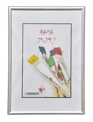 Ramka Dyplomowa na zdjęcie/plakat/dyplom w formacie A4 21X29,7 cm - srebrna PLEXI