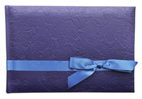 Album tradycyjny FA 5196 SILK RIBBON - Granatowy- białe karty