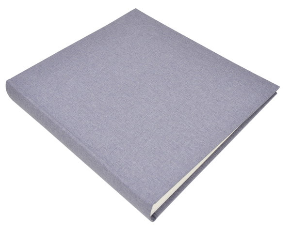 Album na zdjęcia do wklejania tradycyjny DBCL30 - LINEN GREY - Szary - 30 kart 60 stron - Kremowe karty