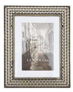 Mosiężna ramka na zdjęcia w formacie 13x18 cm - kolor stare złoto  - RM0357G