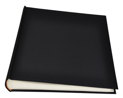 Album na zdjęcia do wklejania tradycyjny DBCL50 - LINEN BLACK - Czarny - 50 kart 100 stron - Kremowe karty