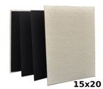 Album harmonijka typu jamnik 15x20/12 - LP-1281 CANVAS - Kremowy