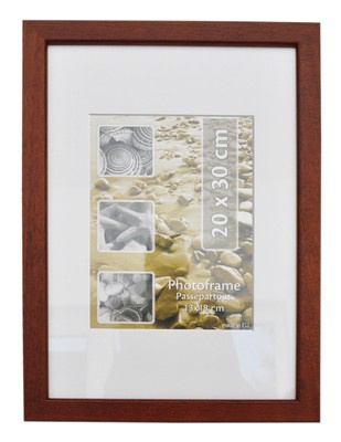 Drewniana Ramka na zdjęcia w formacie 20x30 cm - brązowa - VINCENT