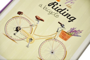 Album na zdjęcia w rozmiarze 10x15 cm - 200 zdjęć do wsuwania - RIDE - kremowy - podróż - rower