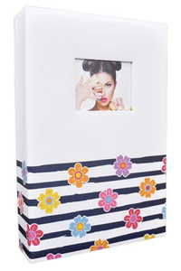 Album na zdjęcia 10x15/402 Shining Flowers - granatowy - 9404