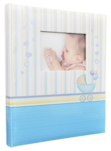 Album tradycyjny DBCS20 - BABY CHART - Niebieski - Niebieskie (turkusowe) Karty