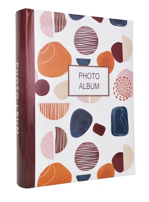 Album na 200 zdjęć w formacie 10x15 cm do wsuwania - 10x15/200 MODERN - biały - modernistyczny wzór