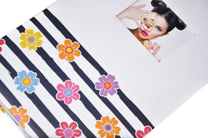 Album na zdjęcia 10x15/402 Shining Flowers - granatowy - 9404