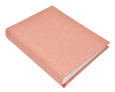 Album na zdjęcia w rozmiarze 10x15 cm - 200 zdjęć do wsuwania - LINEN NUTMEG - łososiowy - płótno