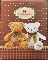 Album na 200 zdjęć do wsuwania - zdjęcia w rozmiarze 10x15 cm 10x15/200 BEARS - Brązowy - miś misie