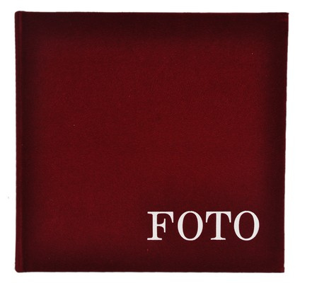 Album DECOR 216  na 200 zdjęć w formacie 10x15 cm - bordowy - miękki zamsz 