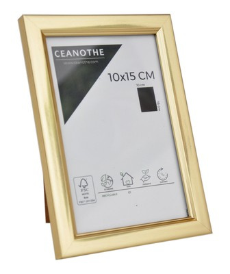 Ramka na zdjęcia format 10x15 cm - złota  - BDF10g