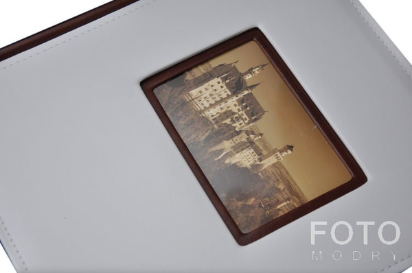 Album Tradycjny 50 kart Vista - Biało-brązowy - CZARNE KARTY