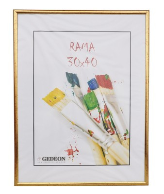 Ramka na zdjęcia plakat dyplom w rozmiarze 30x40 cm - stare złoto