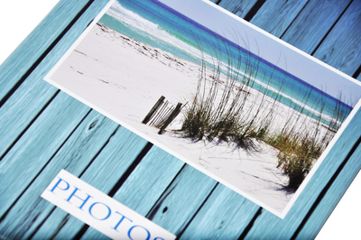 Album na zdjęcia w rozmiarze 10x15 - 304 zdjęcia do wsuwania - 10x15/304 BEACH - turkusowy -  widoczki
