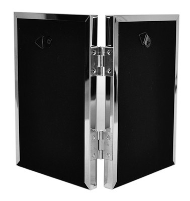 Ramka aluminiowa podwójna na dwa zdjęcia 2x 15x21cm - srebrna/chromowana - ssb15/2