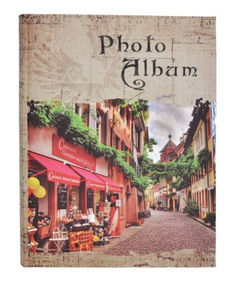 Album na zdjęcia w rozmiarze 10x15 - 200 zdjęć do wsuwania - 10x15/200 NOSTALGIA - zielony - widoczki 