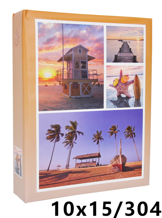 Album na zdjęcia w rozmiarze 10x15 - 304 zdjęcia do wsuwania - 10x15/304 SUNSET - Pomarańczowy - widoczki