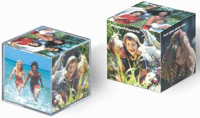 KOSTKA na zdjęcia - 6 zdjęć 6x6 cm -  nietłukące szkło akrylowe