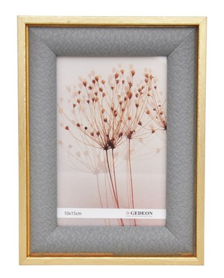 Ramka na zdjęcia w formacie 10x15 cm - złoto szara - LA10
