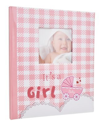 Album na zdjęcia do wklejania tradycyjny - DBCS10 - NINO - Różowy - Kremowe Karty