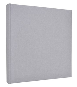 Album na zdjęcia do wklejania tradycyjny DBCL30 - LINEN ASH - Popielaty - 30 kart 60 stron - CZARNE KARTY