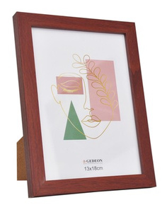 Ramka drewnopodobna - naturalna - format 13x18 cm- kolor mahoniowy - FH13