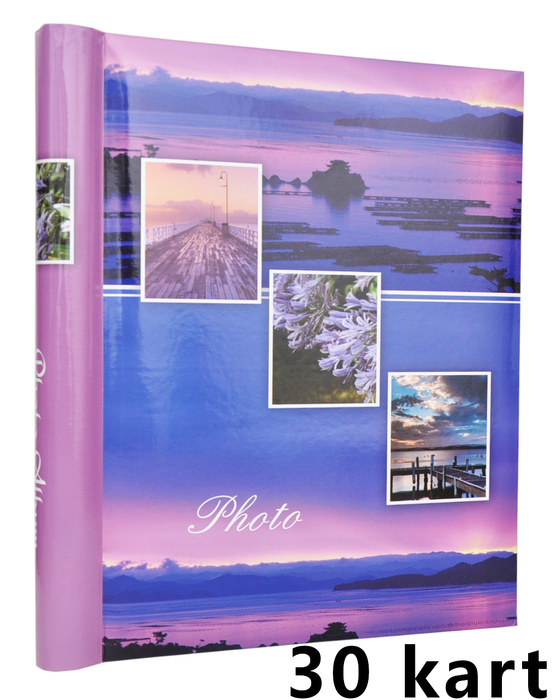 Album na zdjęcia samoprzylepny 30 kart VIEW - fioletowy - widoczki